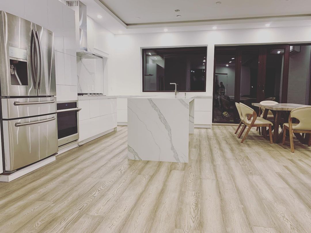 Durable floor for a kitchen